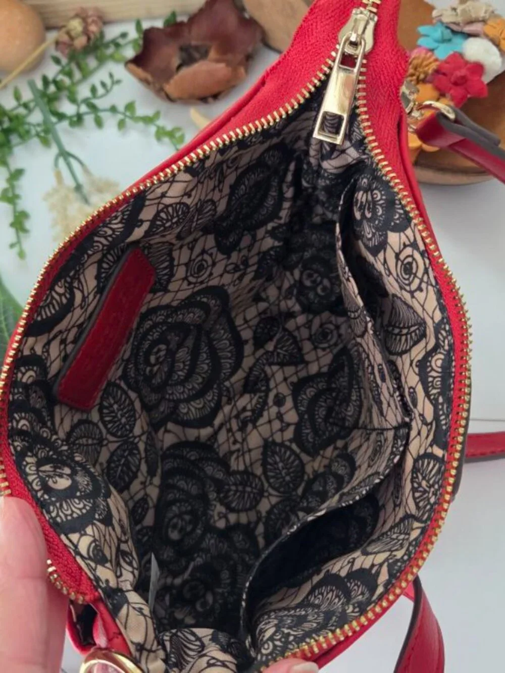 Carlos! By Carlos Santa I Red Crossbody Bag with detachable strap